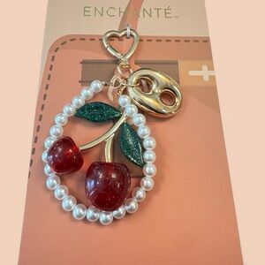 Enchanté Cherry Key Holder with Pearls